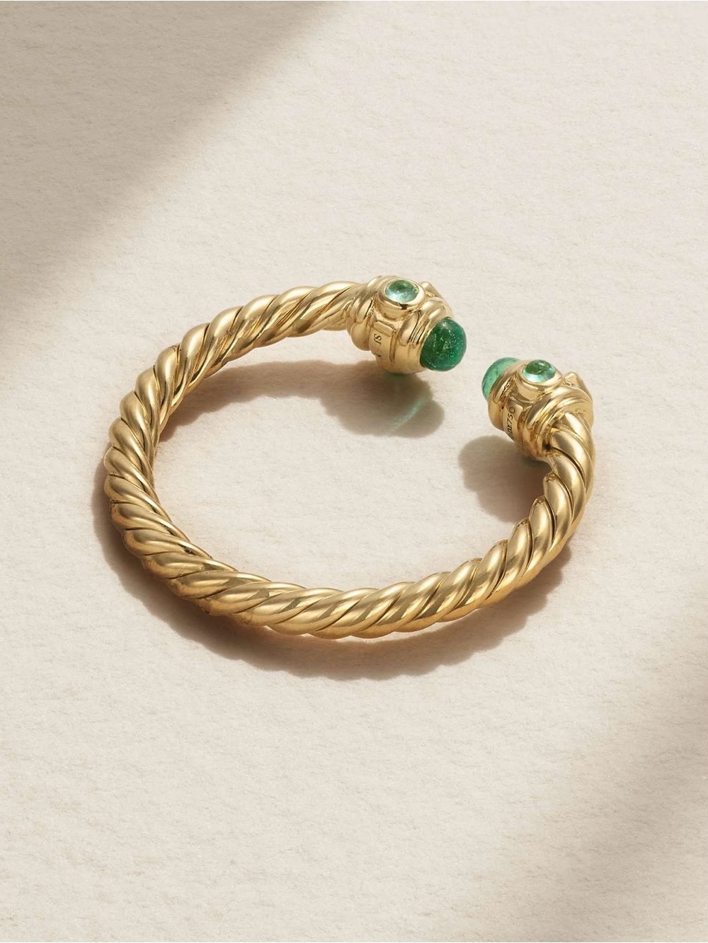DAVID YURMAN Renaissance Open Emerald Ring in 18K Gold - Picture 8 of 16